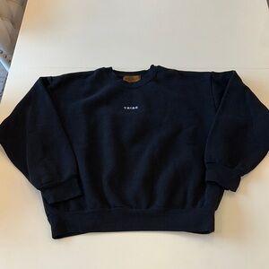 Tribe Kelly Black Crewneck Sweater